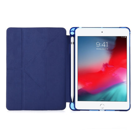 For iPad Mini (2019) Airbag Deformation Horizontal Flip Leather Case with Holder & Pen Holder(Pink)-garmade.com