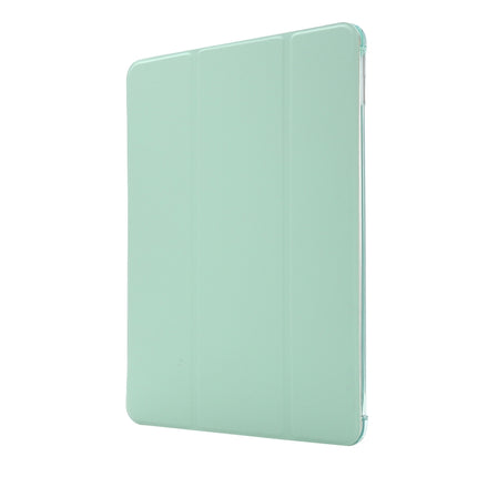 For iPad 10.2 2021 / 2020 / 2019 Airbag Horizontal Flip Leather Case with Three-fold Holder & Pen Holder(Mint Green)-garmade.com