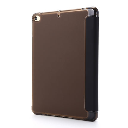 For iPad Mini 4 Airbag Horizontal Flip Leather Case with Three-fold Holder (Black)-garmade.com