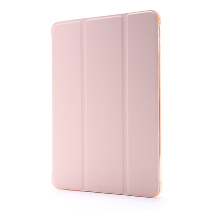 For iPad Mini (2019) Airbag Horizontal Flip Leather Case with Three-fold Holder & Pen Holder(Pink)-garmade.com