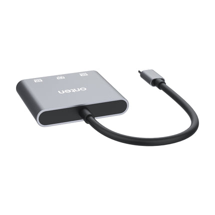 Onten 9175S 3 in 1 USB-C / Type-C to HDMI Adapter(Grey)-garmade.com