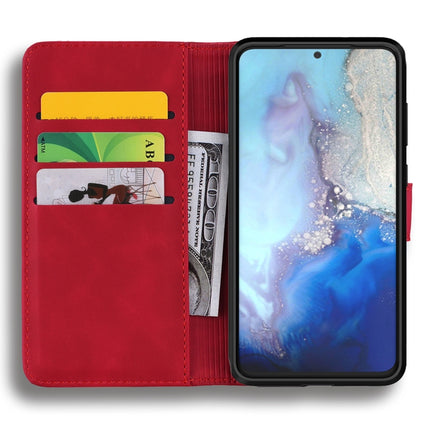 Embossed Sunflower Pattern Horizontal Flip PU Leather Case with Holder & Card Slots & Wallet & Lanyard(Red)-garmade.com