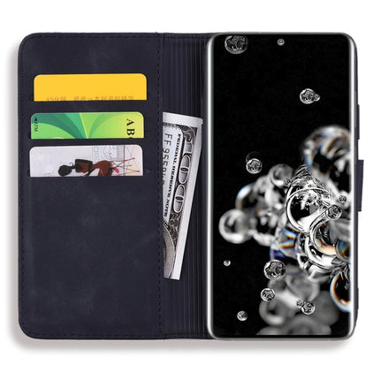 For Samsung Galaxy S20 Ultra Embossed Sunflower Pattern Horizontal Flip PU Leather Case with Holder & Card Slots & Wallet & Lanyard(Black)-garmade.com