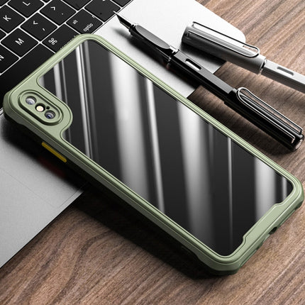 For iPhone XS / X iPAKY Dawn Series Airbag Shockproof TPU Case(Army Green)-garmade.com