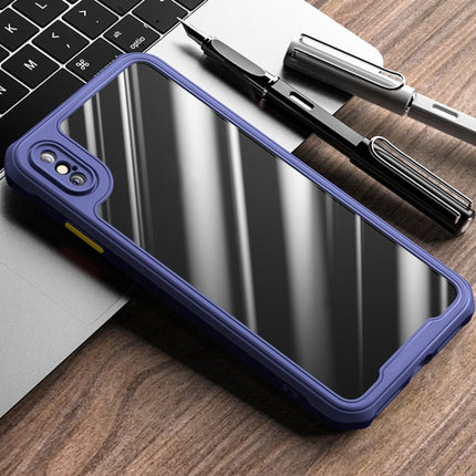 For iPhone XS / X iPAKY Dawn Series Airbag Shockproof TPU Case(Blue)-garmade.com