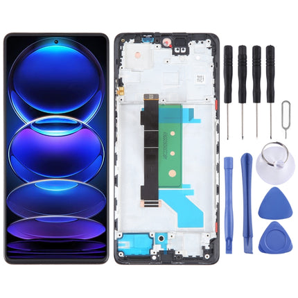 OLED Material Original LCD Screen For Xiaomi Redmi Note 12 Pro+ Digitizer Full Assembly with Frame-garmade.com