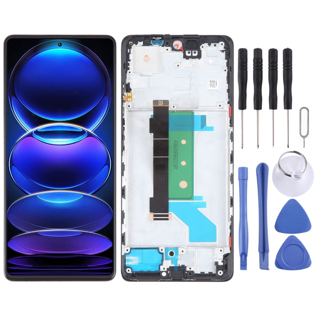 OLED Material Original LCD Screen For Xiaomi Redmi Note 12 Pro+ Digitizer Full Assembly with Frame-garmade.com