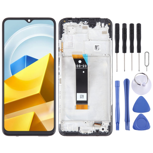 OEM Material LCD Screen For Xiaomi Poco M5 India Digitizer Full Assembly with Frame-garmade.com