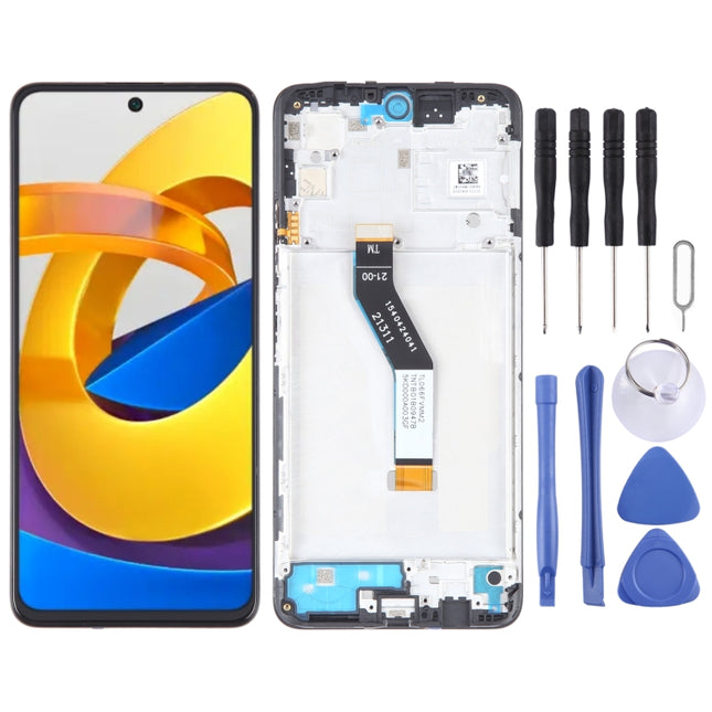 OEM Material LCD Screen For Xiaomi Poco M4 Pro 5G Digitizer Full Assembly with Frame-garmade.com