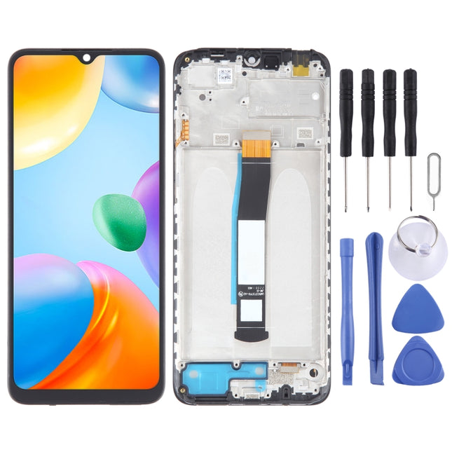 OEM Material LCD Screen For Xiaomi Redmi 10C Digitizer Full Assembly with Frame-garmade.com