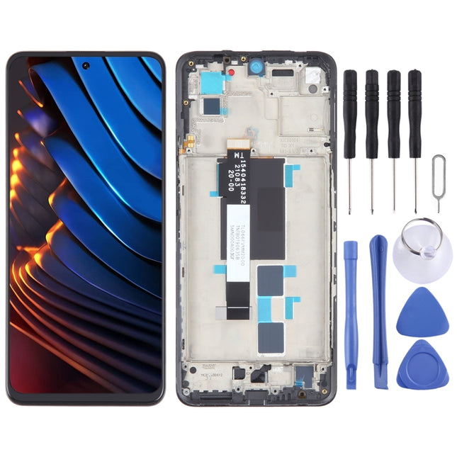 OEM Material LCD Screen For Xiaomi Poco X3 GT Digitizer Full Assembly with Frame-garmade.com