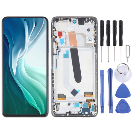 OLED LCD Screen For Xiaomi 11X Digitizer Full Assembly with Frame(Black)-garmade.com