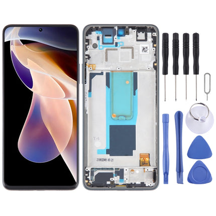 LCD Screen For Xiaomi Redmi Note 11 Pro+ 5G Digitizer Full Assembly with Frame(Green)-garmade.com