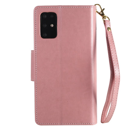 For Samsung Galaxy S20+ Woman and Cat Embossed Horizontal Flip Leather Case, with Card Slots & Holder & Wallet & Photo Frame & Mirror & Lanyard(Pink)-garmade.com