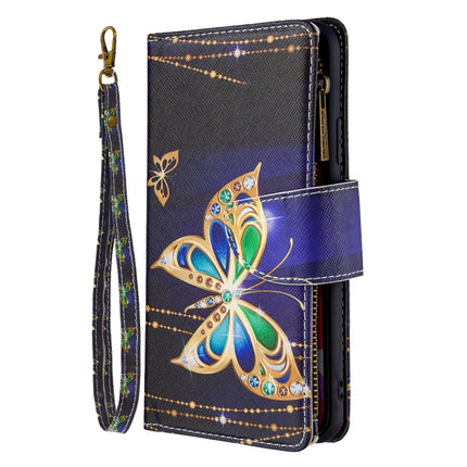 For iPhone 11 Colored Drawing Pattern Zipper Horizontal Flip Leather Case with Holder & Card Slots & Wallet(Butterfly)-garmade.com