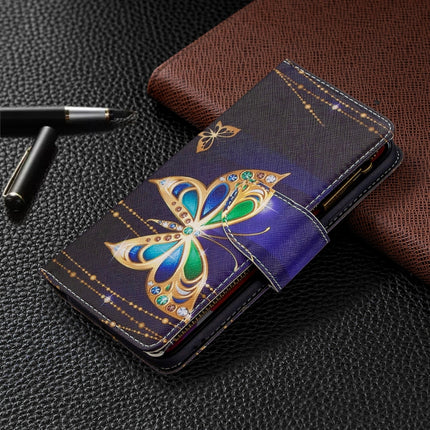 For iPhone 11 Pro Max Colored Drawing Pattern Zipper Horizontal Flip Leather Case with Holder & Card Slots & Wallet(Butterfly)-garmade.com
