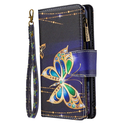 For Samsung Galaxy S20 Colored Drawing Pattern Zipper Horizontal Flip Leather Case with Holder & Card Slots & Wallet(Butterfly)-garmade.com