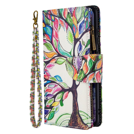 For Samsung Galaxy S20+ Colored Drawing Pattern Zipper Horizontal Flip Leather Case with Holder & Card Slots & Wallet(Tree)-garmade.com