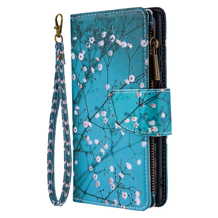 For Samsung Galaxy S20+ Colored Drawing Pattern Zipper Horizontal Flip Leather Case with Holder & Card Slots & Wallet(Plum Blossom)-garmade.com