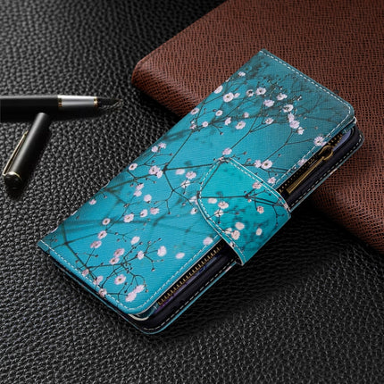 For Samsung Galaxy S20+ Colored Drawing Pattern Zipper Horizontal Flip Leather Case with Holder & Card Slots & Wallet(Plum Blossom)-garmade.com