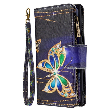 For Samsung Galaxy S20 Ultra Colored Drawing Pattern Zipper Horizontal Flip Leather Case with Holder & Card Slots & Wallet(Butterfly)-garmade.com