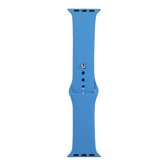 For Apple Watch Series 6 & SE & 5 & 4 44mm / 3 & 2 & 1 42mm Silicone Watch Replacement Strap, Long Section (Men)(Wave Color)-garmade.com