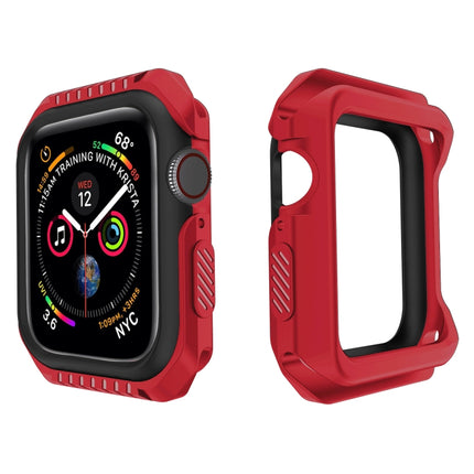 For Apple Watch Series Series 3 & 2 & 1 42mm Shockproof Two Color Protective Case(Red Black)-garmade.com