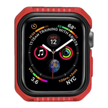 For Apple Watch Series Series 3 & 2 & 1 42mm Shockproof Two Color Protective Case(Red Black)-garmade.com