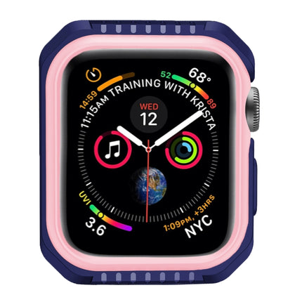 For Apple Watch Series 3 & 2 & 1 42mm Shockproof Two Color Protective Case(Blue Pink)-garmade.com