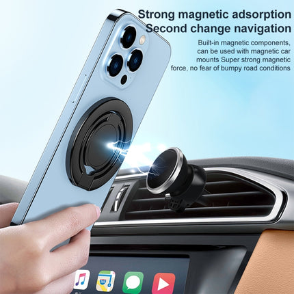 Magnetic Suction Car Phone Bracket(Black)-garmade.com