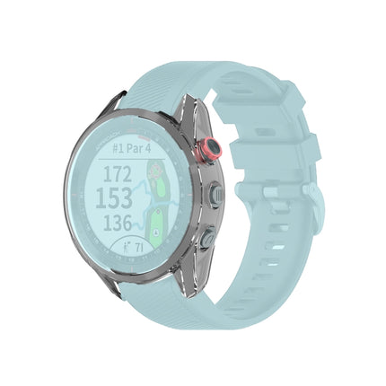 For Garmin Approach S62 Transparent TPU Silicone Watch Case(Transparent White)-garmade.com