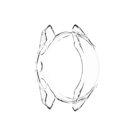 For Garmin Approach S62 Transparent TPU Silicone Watch Case(Transparent White)-garmade.com