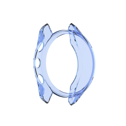 For Garmin Approach S62 Transparent TPU Silicone Watch Case(Transparent Blue)-garmade.com