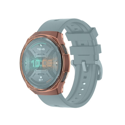 For Huawei Watch GT 2e Transparent TPU Silicone Watch Case(Transparent Orange)-garmade.com