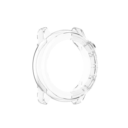 For Amazfit 3 Transparent TPU Silicone Watch Case(Transparent White)-garmade.com