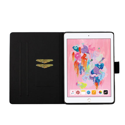 For iPad 5 Colored Drawing Pattern Horizontal Flip Leather Case with Holder & Card Slots & Sleep / Wake-up Function(Starry Sky Tree)-garmade.com