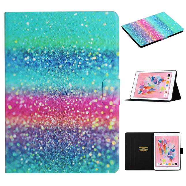 For iPad Pro 10.5 Colored Drawing Pattern Horizontal Flip Leather Case with Holder & Card Slots & Sleep / Wake-up Function(Colored Sand)-garmade.com
