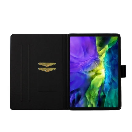 For iPad 11 Pro (2020) Colored Drawing Pattern Horizontal Flip Leather Tablet Case with Holder & Card Slots & Sleep / Wake-up Function(Starry Sky Tree)-garmade.com