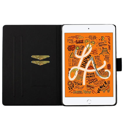 For iPad Mini 4 / 3 / 2 / 1 Colored Drawing Pattern Horizontal Flip Leather Case with Holder & Card Slots & Sleep / Wake-up Function(Colored Sand)-garmade.com