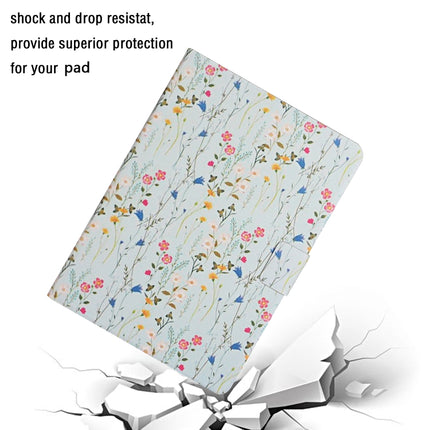 For Samsung Galaxy Tab A 8.0 2019 Flower Pattern Horizontal Flip Leather Case with Card Slots & Holder(Small Floral)-garmade.com