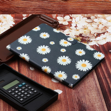 For Samsung Galaxy Tab S5e T720 Flower Pattern Horizontal Flip Leather Case with Card Slots & Holder(Small Daisies)-garmade.com