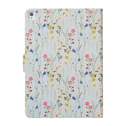 For iPad 10.2 Flower Pattern Horizontal Flip Leather Case with Card Slots & Holder(Small Floral)-garmade.com