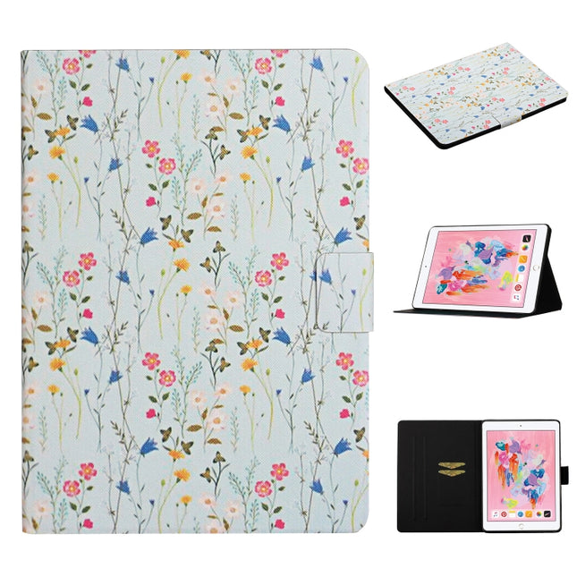 For iPad Pro 10.5 inch Flower Pattern Horizontal Flip Leather Case with Card Slots & Holder(Small Floral)-garmade.com