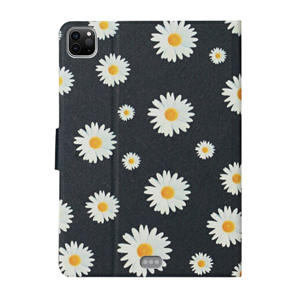 For iPad Pro 11 2020 Flower Pattern Horizontal Flip Leather Tablet Case with Card Slots & Holder(Small Daisies)-garmade.com