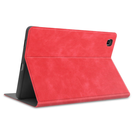 For Samsung Galaxy Tab S6 Lite P610 / P615 Cowhide Texture TPU Tablet Horizontal Flip Leather Case with Holder & Sleep / Wake-Up Function & Pen Slot(Red)-garmade.com