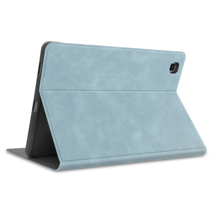 For Samsung Galaxy Tab S6 Lite P610 / P615 Cowhide Texture TPU Tablet Horizontal Flip Leather Case with Holder & Sleep / Wake-Up Function & Pen Slot(Sky Blue)-garmade.com