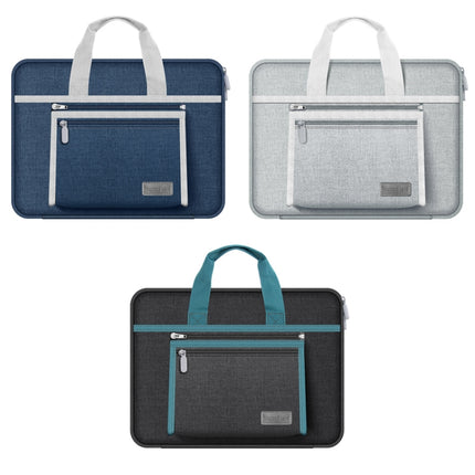 14 inch Oxford Fabric Portable Laptop Handbag(Dark Blue)-garmade.com