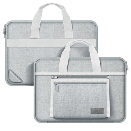 15-16 inch Oxford Fabric Portable Laptop Handbag(Grey)-garmade.com