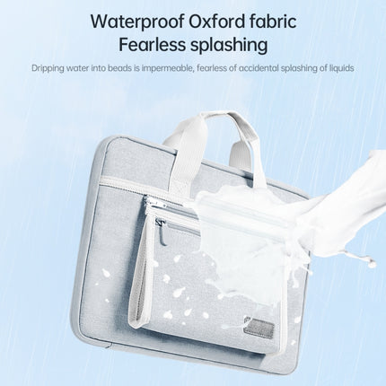 15-16 inch Oxford Fabric Portable Laptop Handbag(Grey)-garmade.com