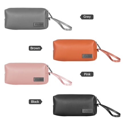 Waterproof PU Leather Laptop Accessory Bag(Pink)-garmade.com